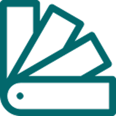 Icona mazzetta colori e campionari per vendita infissi